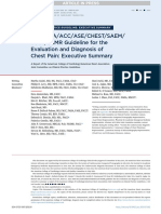 2021 Aha/Acc/Ase/Chest/Saem/ SCCT/SCMR Guideline For The Evaluation and Diagnosis of Chest Pain: Executive Summary