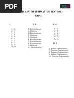 Grade 7 Summative Test Answer Key Pdf