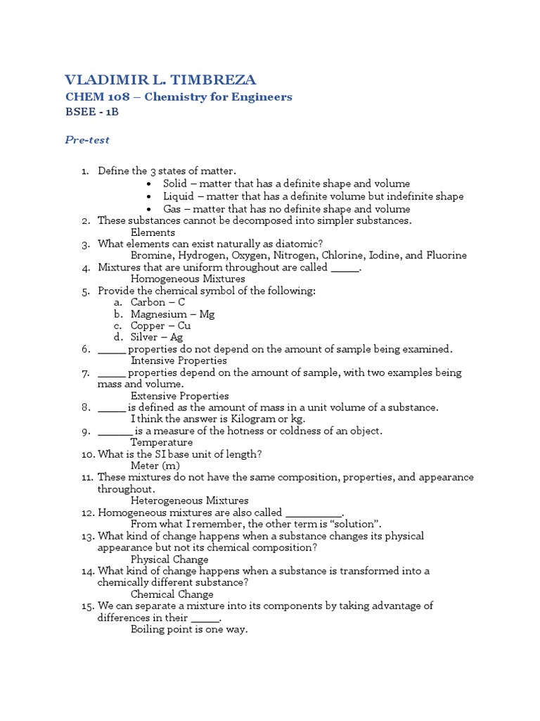 Chemistry 108: Classification of Matter | PDF | Significant Figures ...