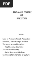 Land and People OF Pakistan