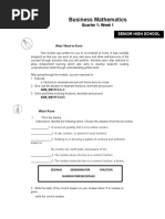 Business Math Module 1 Week 1 A4