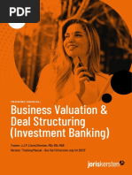 Business Valuation & Deal Structuring (Investment Banking)