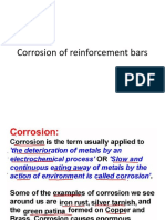 Corrosion of Reinforcement Bars