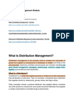 #1Distribution Management Module