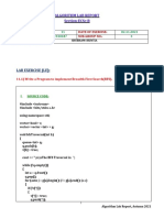 ALGO LAB Exercise