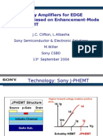 High Efficiency Amplifiers For EDGE Applications Based On Enhancement-Mode Junction PHEMT
