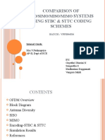 Comparison of Systems Using STBC & STTC Coding Schemes: Siso/Simo/Miso/Mimo