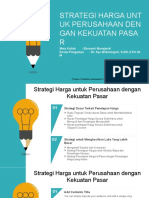 Strategi Harga Untuk Perusahaan Dengan Kekuatan Pasar - Maria Novianti - Manajemen - IV - 121190047