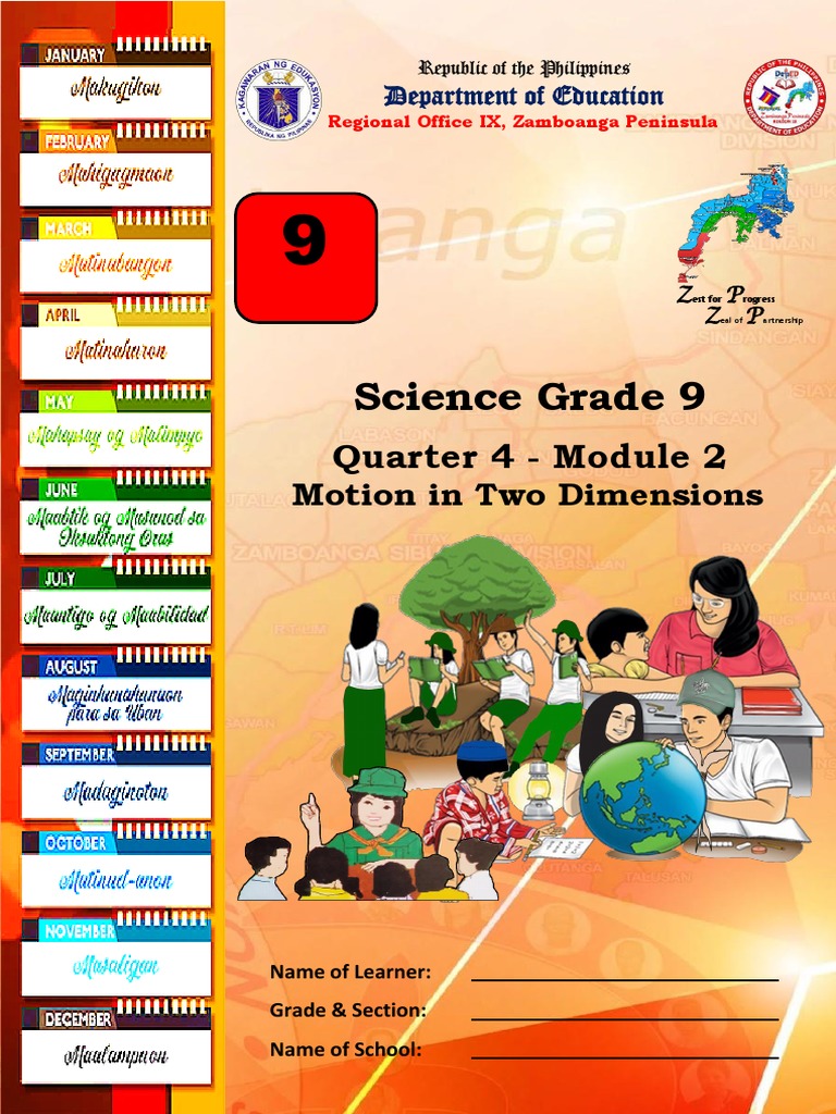 Science Grade 9: Quarter 4 - Module 2 | PDF | Trajectory | Projectiles