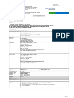 Liner: STL (HAPAG) : Shipping Instruction