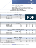 D&D Tariffs Angola: Import - All Places