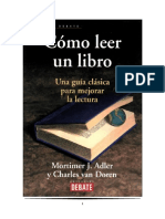 Ensayo "Cómo Leer Un Libro"