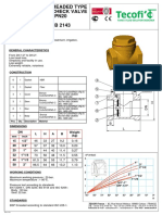 Swing Check Valve BSP Threaded Type: Ref.: CB 2143.pas