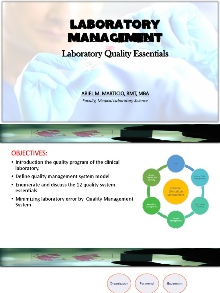 Quality Management in Laboratories | PDF | Laboratories | Quality ...