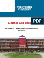 BLIB 101 - Library and Society - BLISc