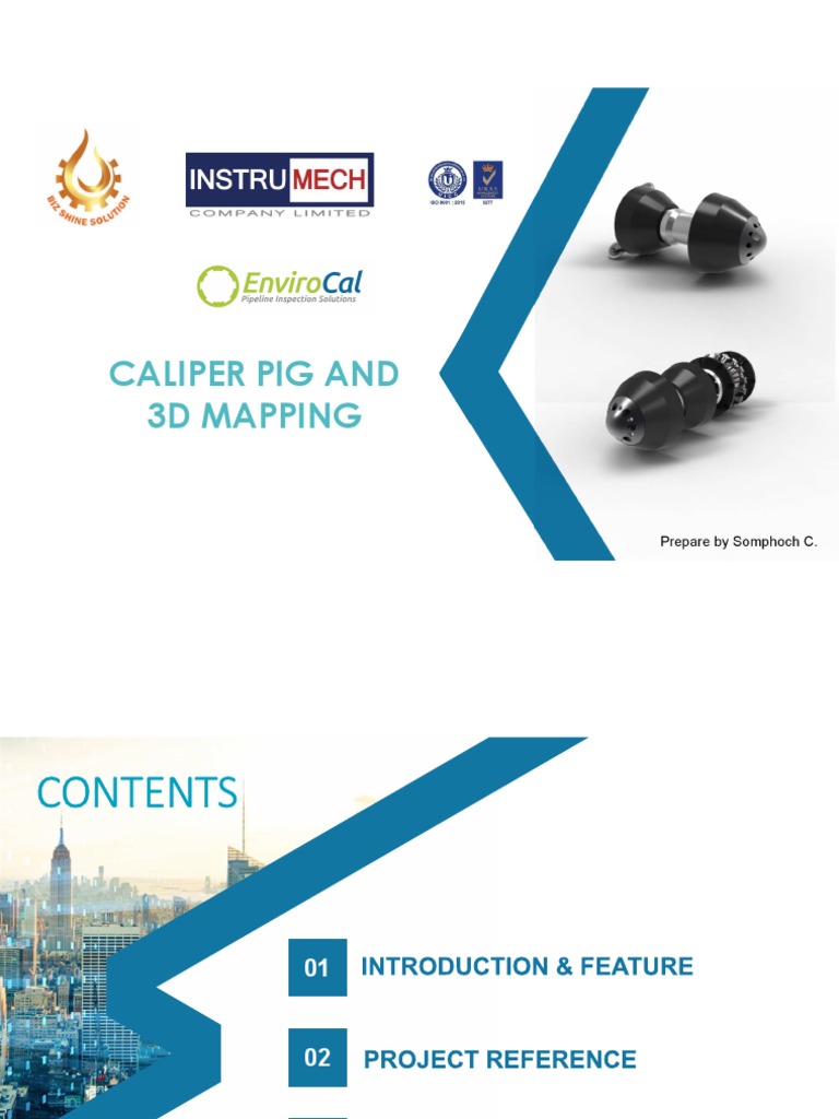 Caliper Presentation Pig Launcher PDF Mechanical Engineering