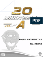Form 2 Mathematics Ms Jannah: Every Problem Has A Solution