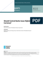 Working Papers: Should Central Banks Issue Digital Currency?