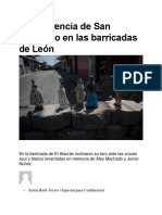 La reverencia de San Jeronimo en las Barricadas de Sutiaba  2019