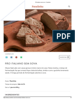 Pão Italiano Sem Sova - Panelinha