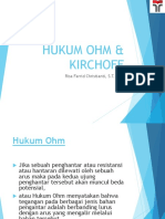 Hukum Ohm & Kirchoff: Risa Farrid Christianti, S.T.,M.T