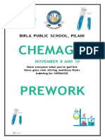 Chemagix Prework: Birla Public School, Pilani