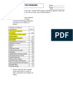 Calculating GDP-Practice Problems 19-20