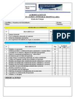 Lista de Cotejos SNA