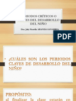 Períodos críticos del desarrollo infantil