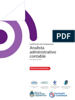 Analista Administrativo Contable: Certificación de Competencias