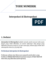 Interpolasi & Ekstrapolasi