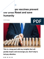 How Trumps Vaccines Prevent The Great Reset and Save Humanity