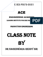 GATE IES PSU's-2021: Class Note by