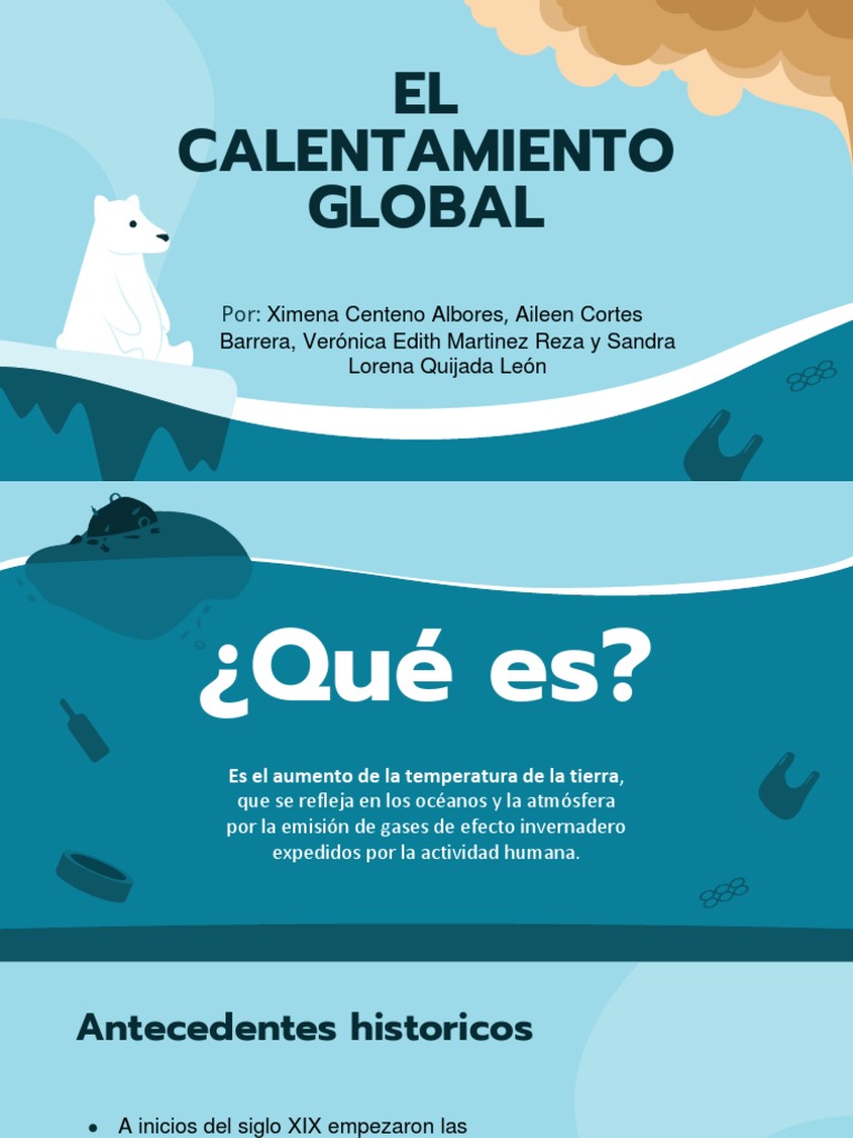 Causas y Efectos del Calentamiento Global | PDF | Cambio climático ...