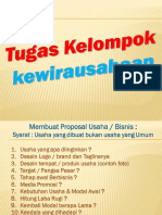 Tugas Kelompok Kewirausahaan 2021