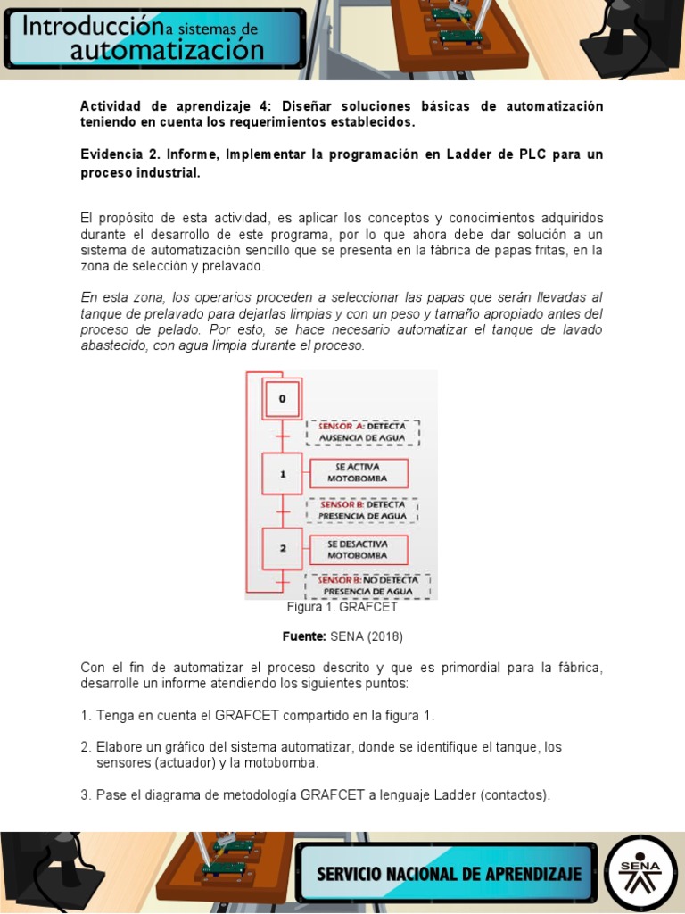 Evidencia 2 Informe Implementar La Programacion en Ladder de PLC para ...