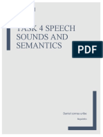 Task 4 Speech Sounds and Semantics: Daniel Correa Uribe