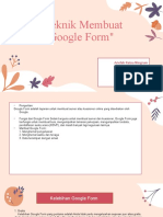 Cara Membuat GoogleForm Kelompok 1