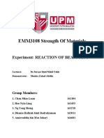 Reaction of Beam Test