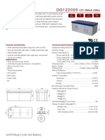 12V 200ah (20hr) : AGM Deep Cycle Gel Battery