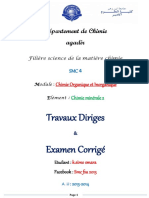 SMC3 - TD & Examens Corrigés (Chimie Descriptive II)