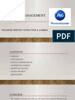 Strategic Management: Strategic Report On Procter & Gamble