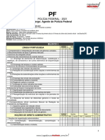 Edital Facilitado PF 2021 Cargo 2 Agente de Polícia Federal