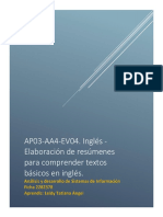 AP03-AA4-EV04. INGLÉS - ELABORACIÓN DE RESÚMENES PARA COMPRENDER TEXTOS BÁSICOS EN INGLÉS.