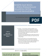 Analisis Perhitungan Biaya Variabel Dan Biaya Absorpsi