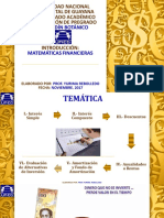 Matemáticas financieras UNEX-GU: introducción a porcentajes, descuentos, intereses y tasas