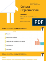 Semana 11 - Cultura Organizacional