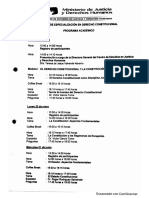 014. Programa Académico. Curso de Especialización en Derecho Constitucional. Minjus (OCR)