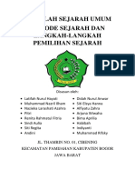 Kel 2-Metode Sejarah Dan Langkah-Langkah Pemilihan Sejarah