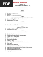 Environmental Management Act: Arrangement of Sections